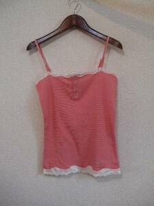  Arnold Palmer red × white race attaching border Cami (USED)62113