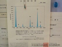 レア！上質【パライバ：トルマリン】0.151c・消費税・送料等込み・Pt900枠・Pt850製：45cmフリー・新品・本物_画像3