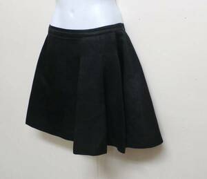 [11951] Cynthia Rowley silk . black ( skirt )2