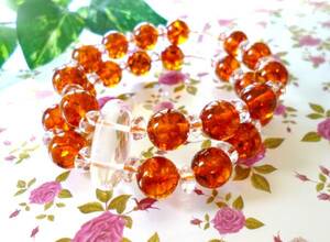 * futoshi old. forest * life. gem * fortune .* power *..* healing *..( Eternity )* amber * amber ( double specification )* natural crystal *