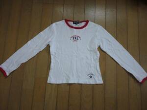  Ralph Lauren * white. long sleeve T shirt, red line,na excepting *130