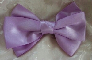  purple color * ribbon. hair clip *