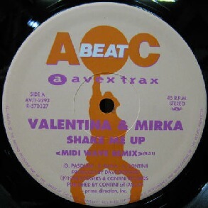 $ VALENTINA&MIRKA / SHAKE ME UP (MIDI WAVE REMIX) AVJT-2293 Y20 (12インチ) 155TH STREET & THE DR / DOWN DA HOUSE (MIDI WAVE REMIX)