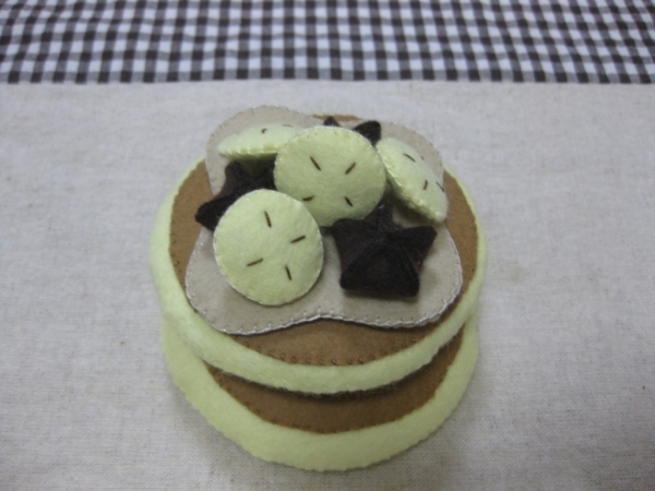 バナナパンケーキ ハンドメイド フェルト ままごと