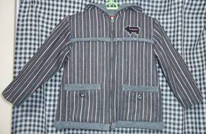970* Drug Store's * black stripe jacket 110*USED prompt decision 