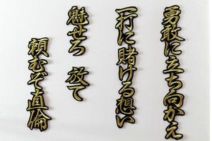 送料無料 堂上 直倫 応援歌 (行金) 刺繍 ワッペン / 中日 ドラゴンズ ユニホーム に