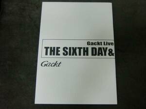 GACKT THE SIXTH DAY & SEVENTH NIGHT pamphlet beautiful goods 