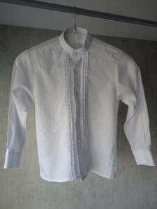 *70s Vintage Франция блуза journal Dress Terior белый 