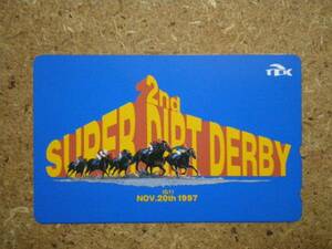 U2497* Tokyo City horse racing 2nd DERBY telephone card 