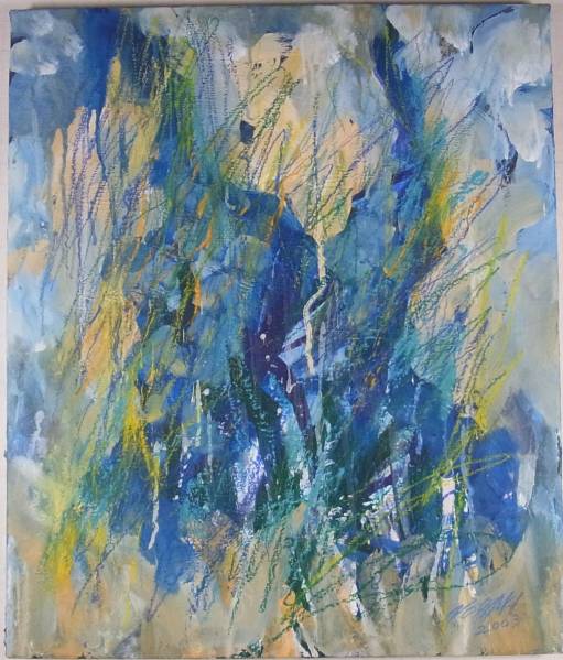 ◆◇NORIAKI [Ryuubi] Mixed Media 2003 Abstract Painting Framed◇◆, painting, oil painting, abstract painting