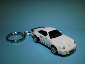 キーホルダー RUF ポルシェ ポルシェ９３０ターボ ホワイト ダイキャスト マスコット アクセサリー