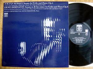 【LP】コダーイ:ドホナーニ(STXID5294英SAGA1967年DOHNANYI:KODALYチェロピアノSTEREO/EILEEN CROXFORD/DAVID PARKHOUSEマト機械打A1/B2)