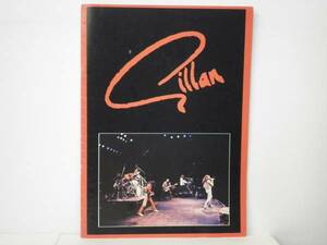 BOOK/GILLAN/ 1981 TOUR パンフ, BURK SHELLEYサイン入り, BUDGE, NIGHTWING (d845)