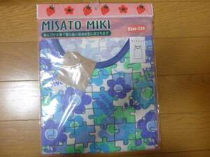 新品未使用　MISATO MIKI ブルー系花柄パズルタンクトップ　120