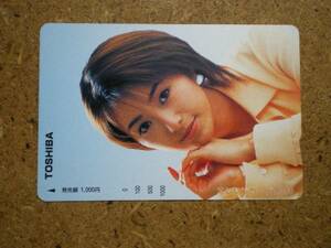 t8-189・東芝 酒井法子　オレンジカード 1000円