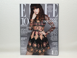 洋雑誌 ELLE US No.342 2.2014 Zooey Deschanel送料180円/e1