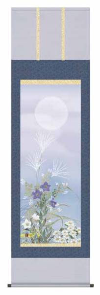 New Hanging Scroll Autumn Grass on the Harvest Moon Autumn Hanging Scroll Painting Flowers Birds Flowers, artwork, book, hanging scroll