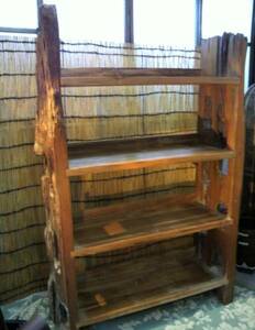 * Asian furniture Thai kingdom Old cheeks old material shelves bookcase 