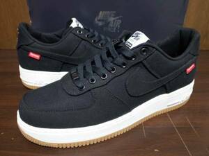 12年製 NIKE AIR FORCE 1 SUPREME ナイキ エアフォース シュプリーム 別注 コラボ AF1【573488-090】黒 ブラック US9