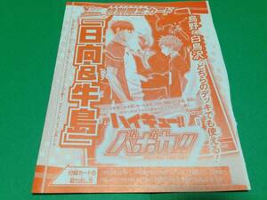 ハイキュー!! バボカ!! Vジャンプ11月号 日向＆牛島 HVP-059