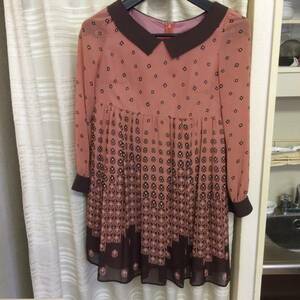 美品・JILLSTUART・ふんわりワンピース・ピンク系・M・400円