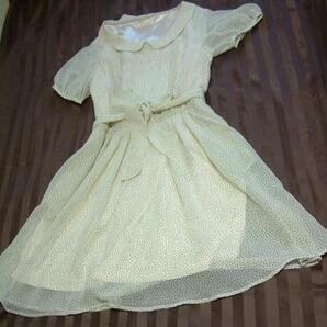 【★pour la frime】プーラフリーム★小ドットの半袖ワンピース