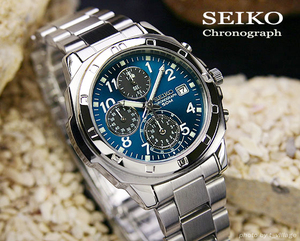 海外限定生産逆輸入!【SEIKO】 セイコー1/20秒高速クロノBL新品