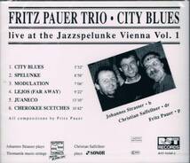 廃盤限定復刻★フリッツ・パウアーFritz Pauer/Live at the Jazzspelunke Vienna Vol.1_画像2