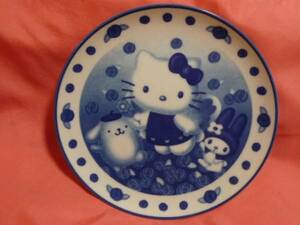  ultra rare!1999 year Hello Kitty My Melody Pom Pom Purin ... plate 