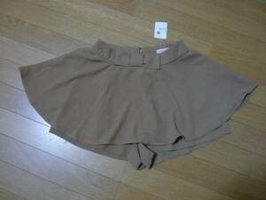 earth music&ecology waist ribbon culotte * Camel *S size * new goods!