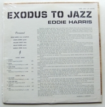 ◆ EDDIE HARRIS / Exodus To Jazz ◆ Vee Jay LP-3016 (color) ◆_画像2