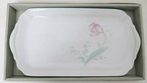 未使用品■【激レア】Noritake ノリタケ　トレー　角皿　チューリップ　サービストレイ 管理1601 Q-3