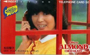 ■松田聖子■テレカ■グリコアーモンド　テレホンボックス