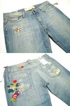 新品 JOE'S JEANS ジョーズジーンズ 刺繍デニムパンツ madeinUSA_画像2