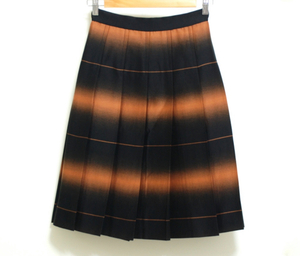 ▼新品▼MARC BY MARC JACOBS LIDA STRIPE PLEATED スカート▼シルク混▼0サイズ▼