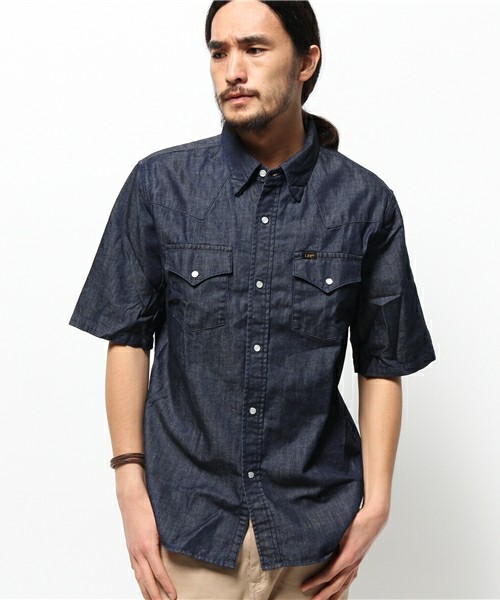 新品 トゥモローランド Lee×BLUE WORK ウエスタン 半袖シャツ