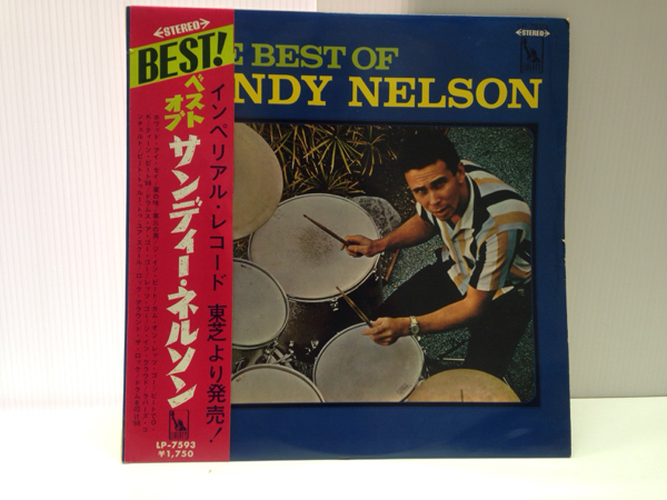 帯付 LP 赤盤 ベストオブ サンディー・ネルソン ドラム