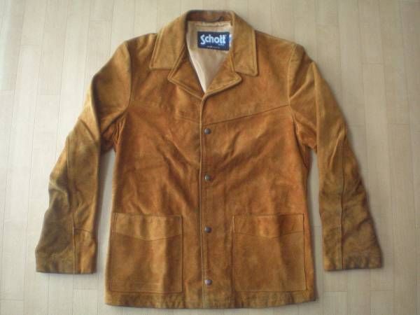 ショット　スウェード　ジャケット　38 入手困難】 60s70sヴィンテージ ショット Schott bros