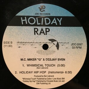 M.C.MikerG & Deejay Sven / Holiday Rap