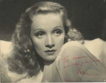 1936 Marlene Dietrich マレーネ・ディートリッヒ サイン フォト_画像1