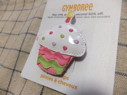 送料込*新品★ジンボリー☆カップケーキ・ヘアクリップ☆GYMBOREE