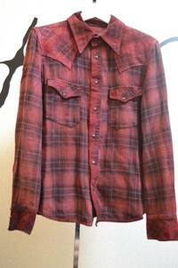 backlashバックラッシュ レザー切替ネルシャツ　check shirt japanese archive 00s