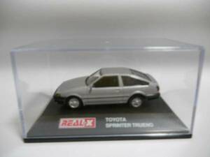 REAL-X Toyota Sprinter Trueno silver 1/72 minicar 