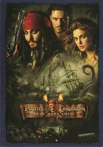 送料無料!映画パンフ_「Pirates of Caribbean/Dead Man's Chest／パイレーツ・オブ・カリビアン／デッドマンズ・チェスト」美品