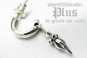 □silver925製！職人魂の逸品！ダガーチャームピアスpsl07(1)