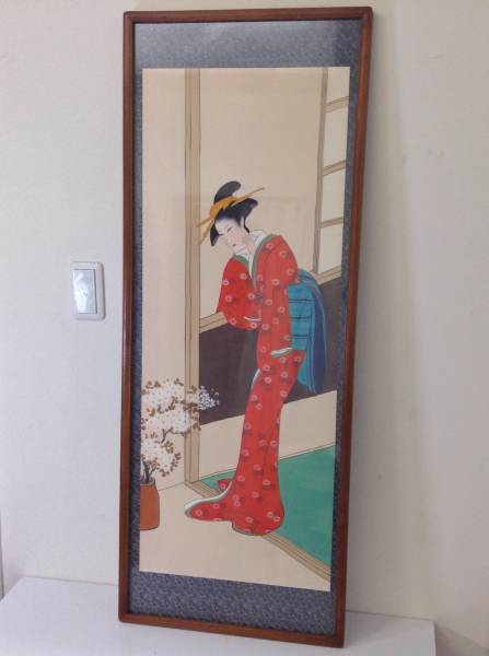 Precio con descuento ♪ Pintura japonesa Ukiyo-e Impresiones Retratos de mujeres hermosas Figuras Enmarcadas Artista desconocido (5), Cuadro, Ukiyo-e, Huellas dactilares, Retrato de una mujer hermosa