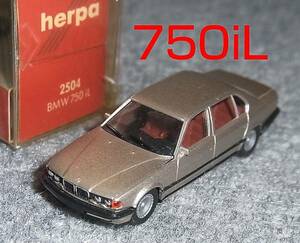 1/87 BMW 750iL Gold silver Herpa 