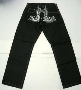 J90)S2ONE дизайн Denim брюки [KAI DENIM] чёрный 32