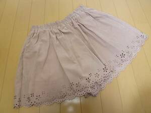 CLEF DE SOL* pink series cut Work culotte skirt M/W64/47