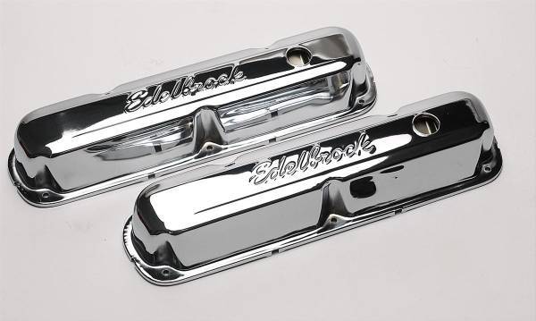 !送無!EDEKBROCK エーデルブロック バルブカバー クローム クライスラー ダッジ プリムス MOPER モパー V8 318 340 360